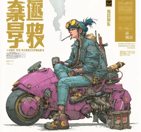 次推荐漫画条目封面，题材标签标注示意